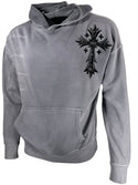 Xtreme Couture By Affliction Unisex Oversized Boxy Pullover Hoodie Uprising