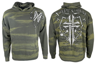 Xtreme Couture By Affliction Unisex Oversized Boxy Pullover Hoodie Saracen