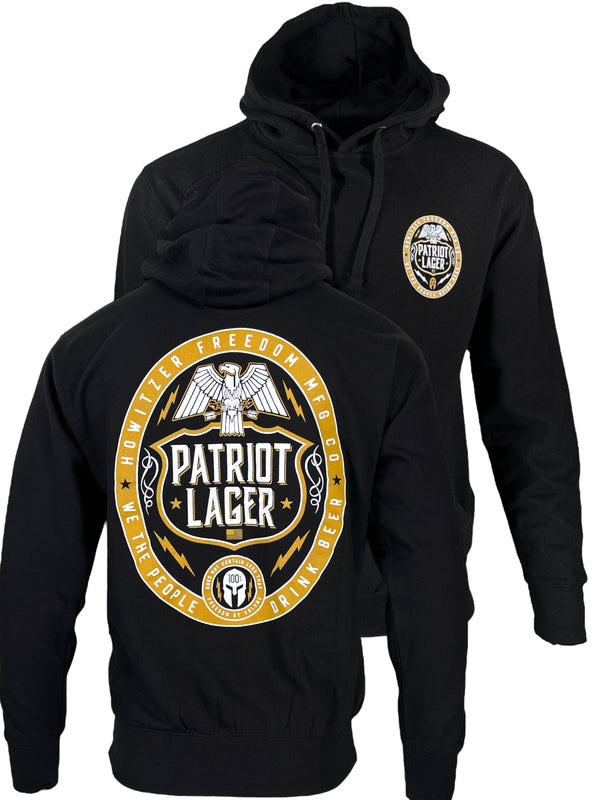 Howitzer Style Men's Hooded Sweatshirt Lager Military Grunt MFG