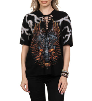 Affliction Women's T-shirt Ac Chrome Lord