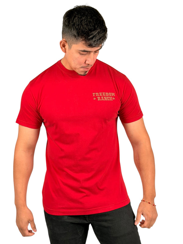 Freedom Ranch Men's T-shirt Lean on the Wind (Copy)