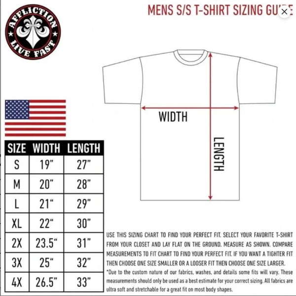 Affliction Men's T-shirt Nations Under God