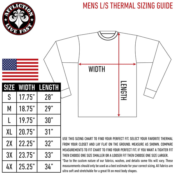 Xtreme Couture by Affliction Men's Thermal Shirt Tale Tale