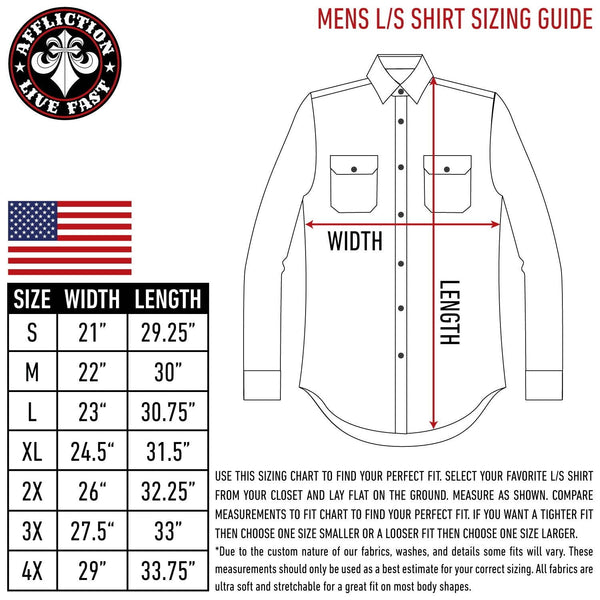 Xtreme Couture by Affliction Men's Button Down Shirt Dont Tread