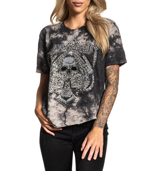 Affliction Women's T-shirt Hollow Point