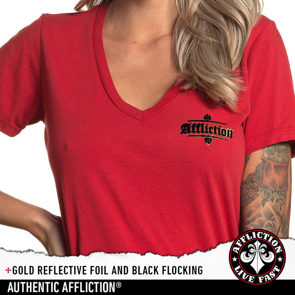 Affliction Women's T-shirt Praise Wings