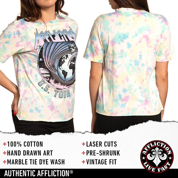 Affliction Women's T-shirt Space Rock