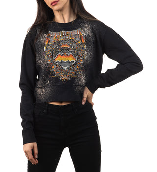 Affliction Women's Shirt Chromium Heart Dagger