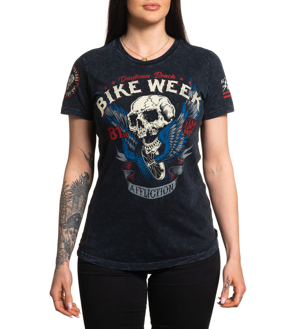 Affliction Women's T-Shirt Daytona 81
