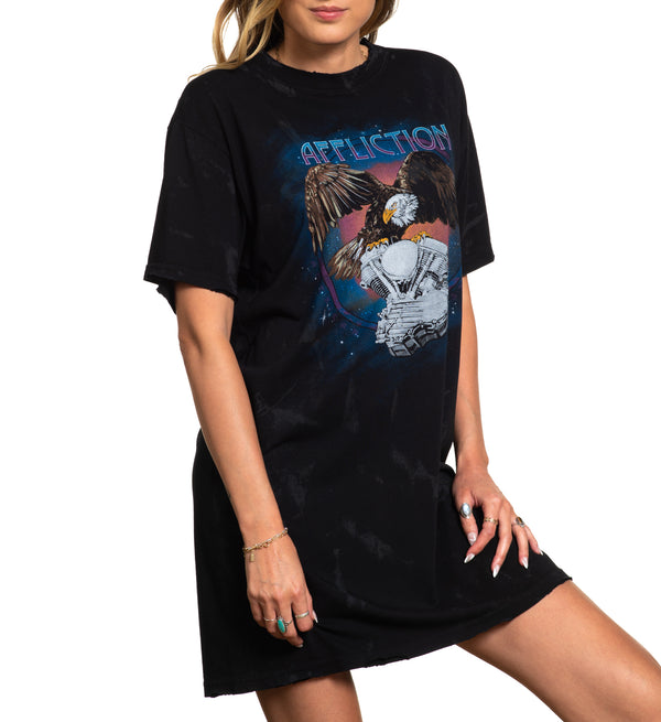Affliction Women's T-Shirt Eagle Motors