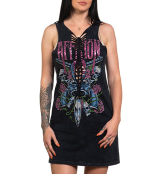 Affliction Women's Dress Shirt Killer Heart