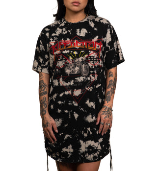 Affliction Women's Dress Shirt AC MOTO FLAG