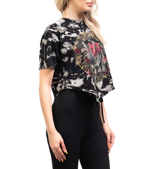 Affliction Women's T-shirt Heart Rock      ++*