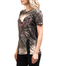 Affliction Women's T-shirt Ac Wheel Wing      ++*