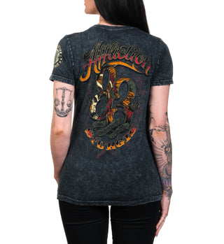 Affliction Women's T-shirt STURGIS 83