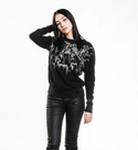 Affliction Women's Long Sleeve Shirt Crows