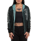 Affliction Women’s Reversible Hoodie Jasmine Lis Zip Up