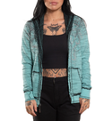 Affliction Women’s Reversible Hoodie Jasmine Lis Zip Up