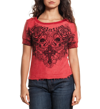 Affliction Women's T-shirt Forgotten