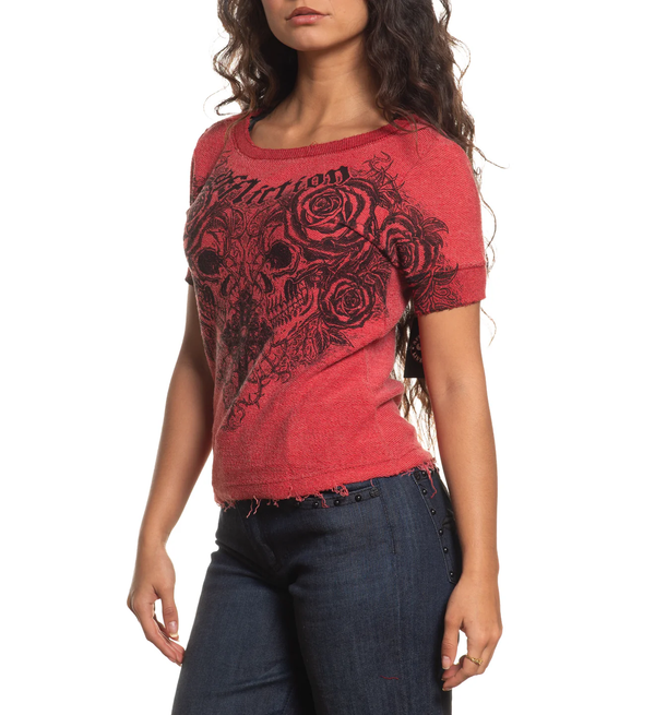 Affliction Women's T-shirt Forgotten