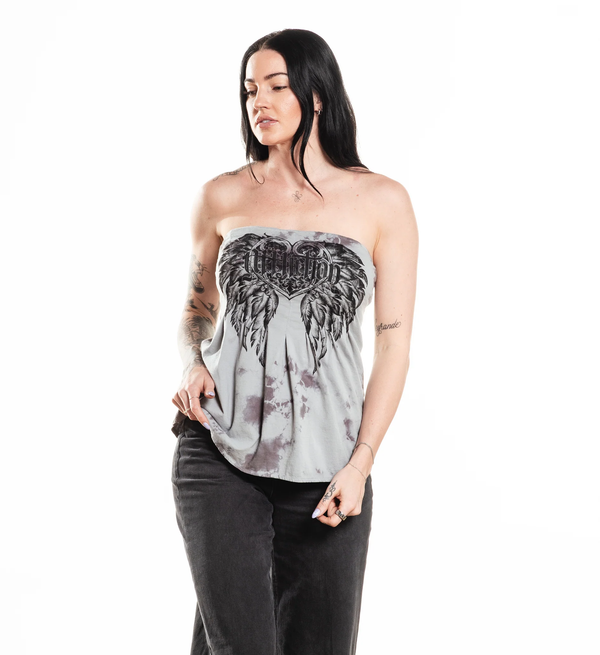 Affliction Women's Tanks/Top T-shirt Betty Jane