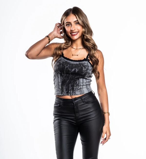 Affliction Women's Tank Tops Black Night