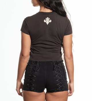 Affliction Women's T-shirt Flaming Dragon
