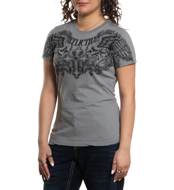 Affliction Women's T-shirt Winged Up