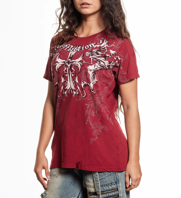 Affliction Women's T-shirt Jump