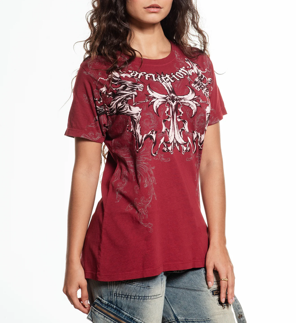 Affliction Women's T-shirt Jump
