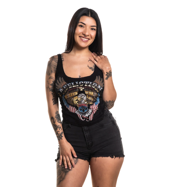 Affliction Women's Tanks/Top T-shirt Free Ride