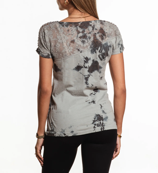 Affliction Women's T-shirt Topeka Gold