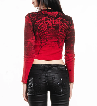 Affliction Women's Long Sleeve Thermal Shirt Sands of Burden