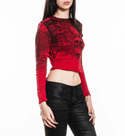 Affliction Women's Long Sleeve Thermal Shirt Sands of Burden