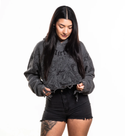 Affliction Women's Crop Hoodie Angels