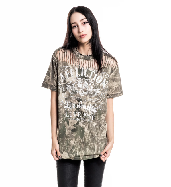 Affliction Women's T-shirt Davey Jones