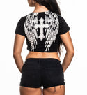 Affliction Women's T-shirt Crossed Over