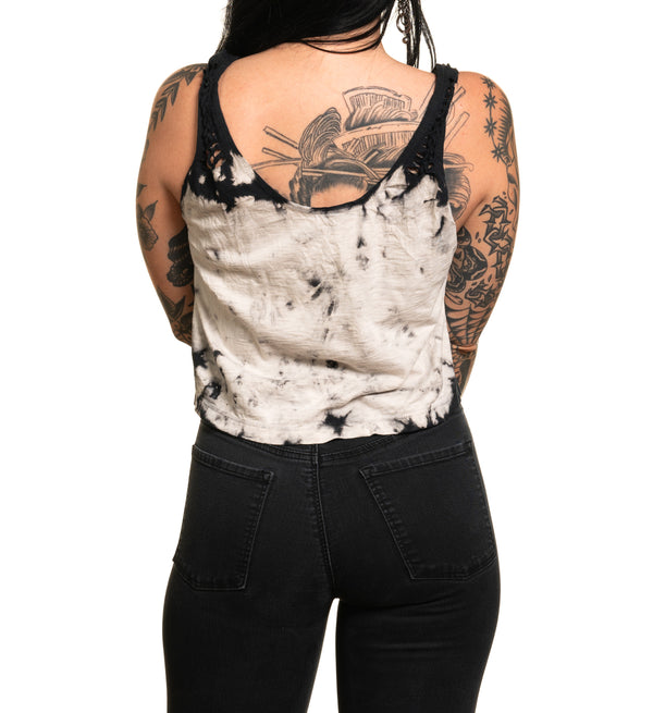 Affliction Women's T-Shirt Tank Vintage Motors Oversized Shirt