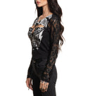 Affliction Women's Long Sleeve Shirt Speed Trials