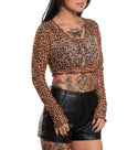 Affliction Women's Long Sleeve Shirt Winged Up