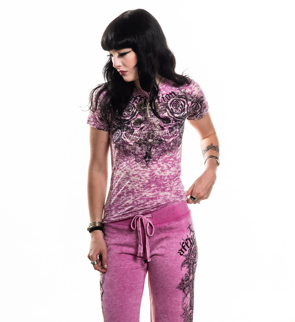 Affliction Women's T-shirt Forgotten