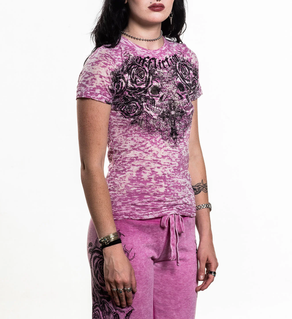 Affliction Women's T-shirt Forgotten