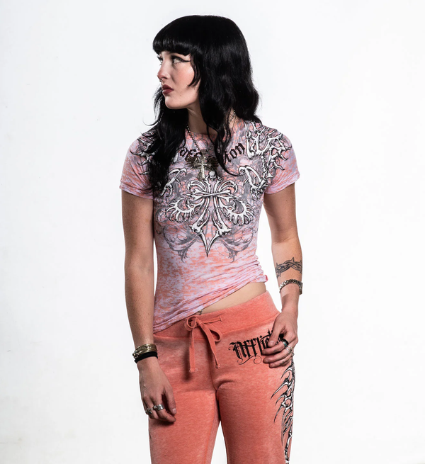 Affliction Women's T-shirt Skeleton