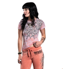 Affliction Women's T-shirt Skeleton