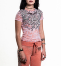 Affliction Women's T-shirt Skeleton