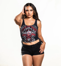 Affliction Women's Tanks/Top T-shirt AC Corazon