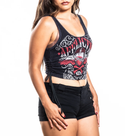 Affliction Women's Tanks/Top T-shirt AC Corazon