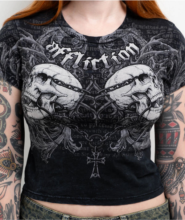 Affliction Women's T-shirt Collapse