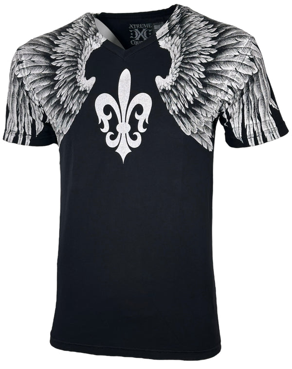Xtreme Couture By Affliction Men's T-shirt Aerosmith V-neck **