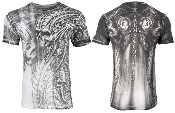 Xtreme Couture By Affliction Men's T-Shirt Proto Metal White